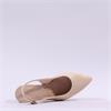 Wonders Vilma Slingback Block Heel - Beige Patent